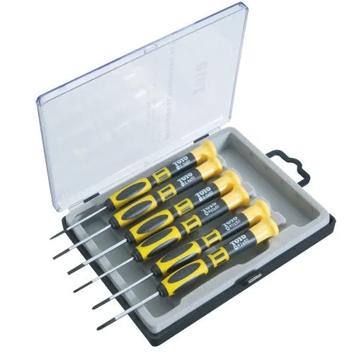 6-Piece 2.0 - 3.0 MM ∅ Screwdriver Sets in Case