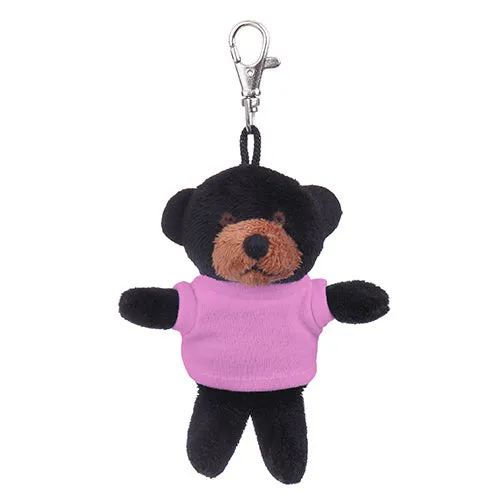 Black Teddy Keychain with Tee