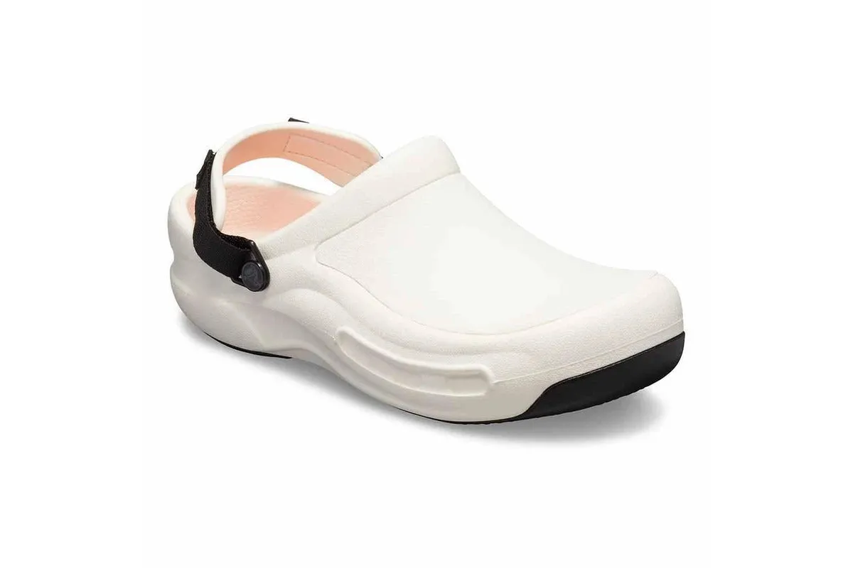 Crocs Bistro Pro Literide Clog Roomy Fit Men Women Shoes - White