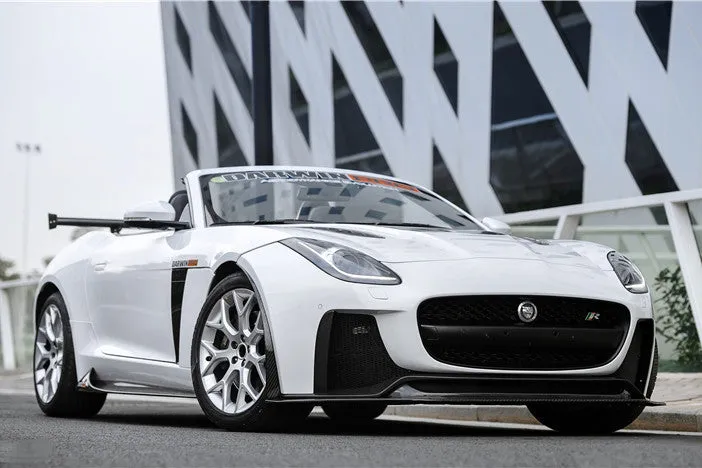 DarwinPRO 2013-2017 Jaguar F-Type Coupe & Convertible IMP Performance Partial Carbon Fiber Front Bumper with Lip