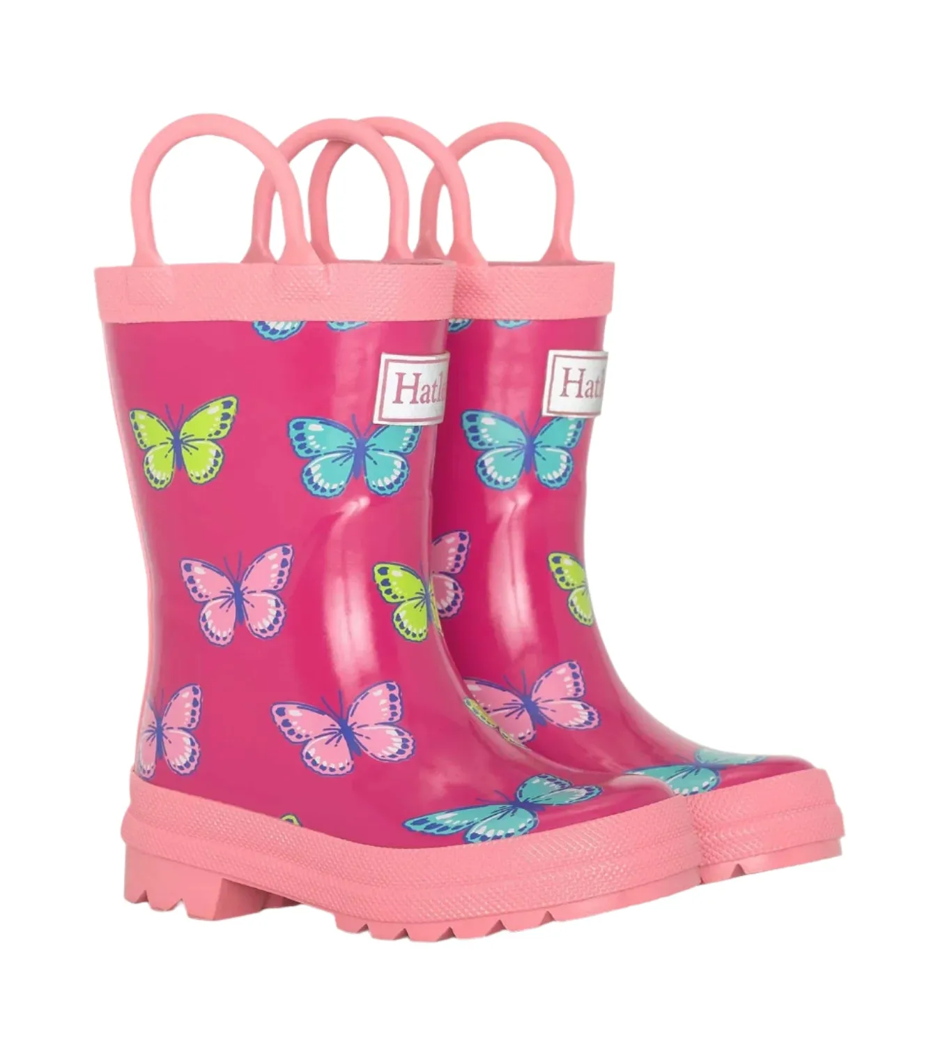 Hatley Rain Boots with Handles (Bold Butterflies)