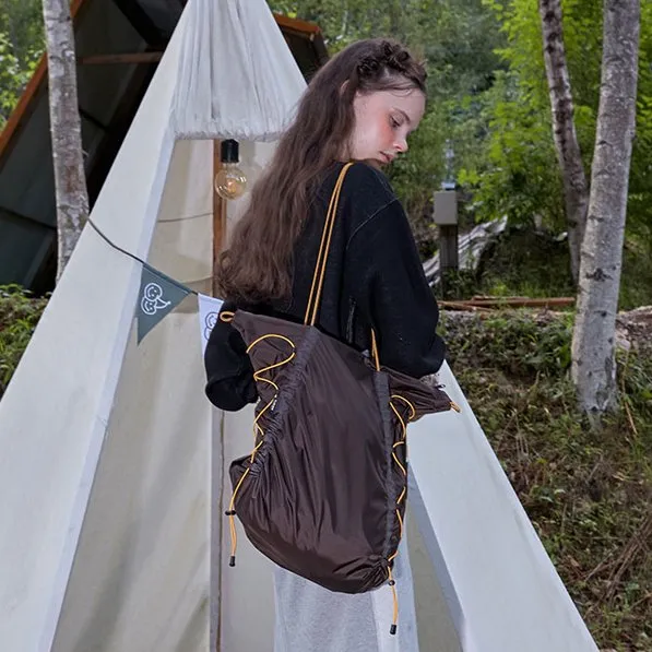 Kirsh Pocket Packable Shopper Bag KA [Brown]