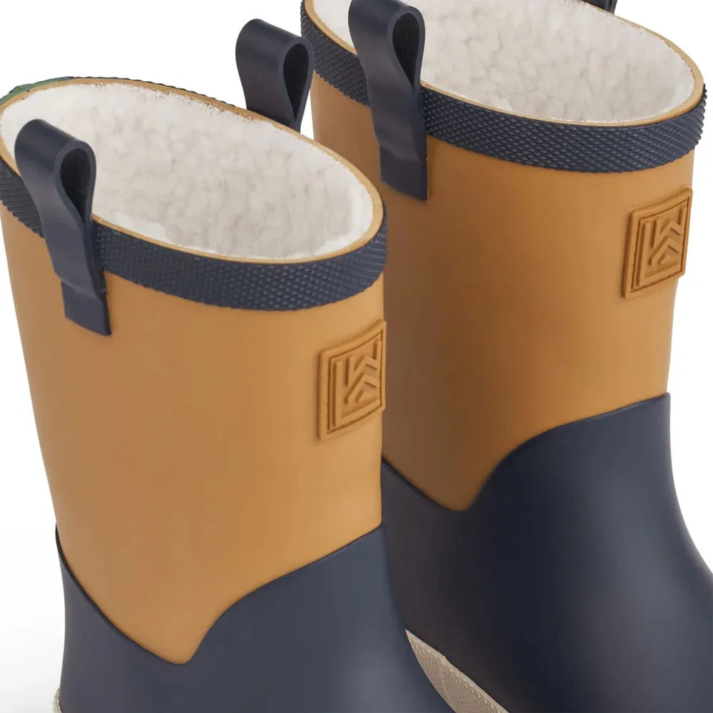 (LW19376) Sasha Thermo Rainboots - Navy Multi mix