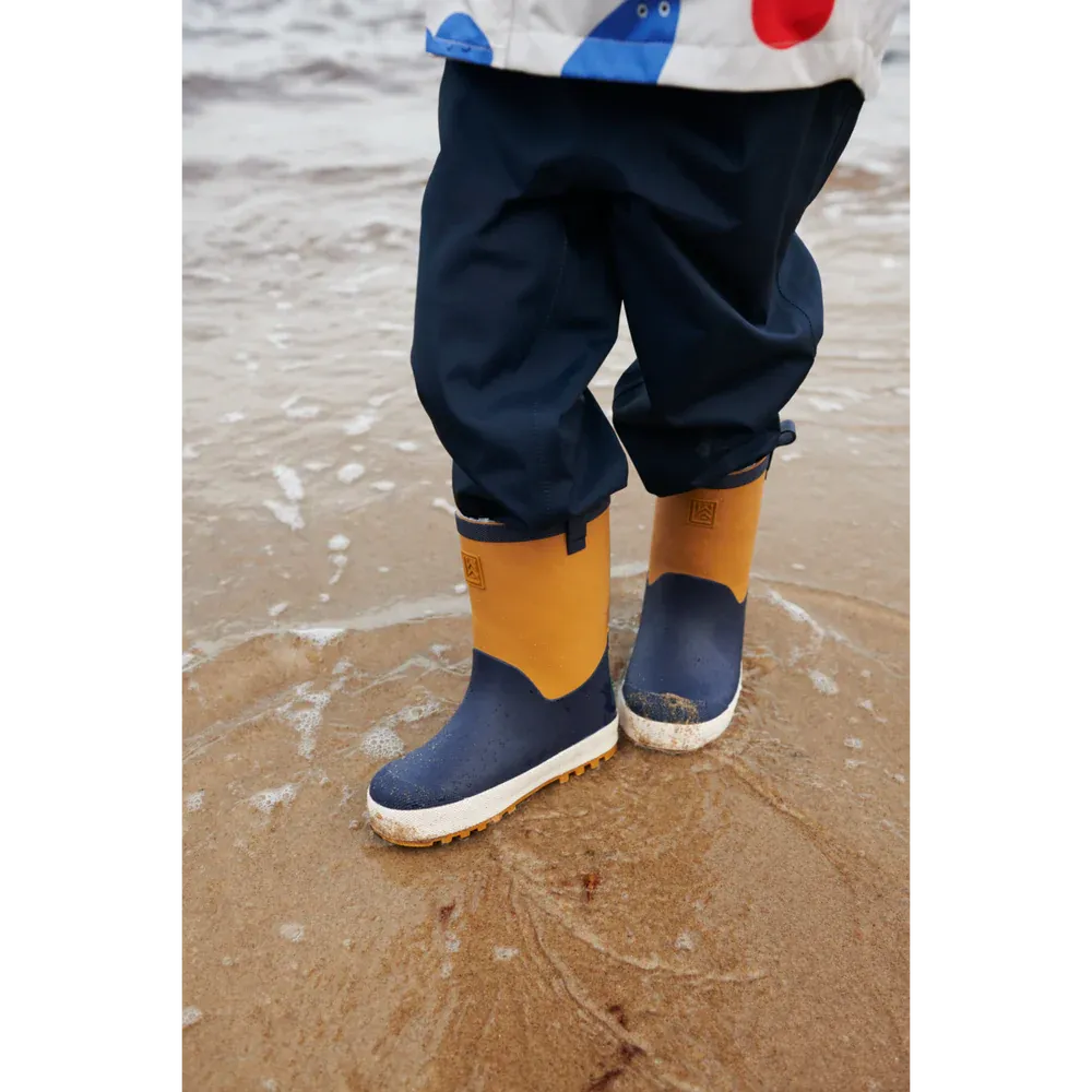 (LW19376) Sasha Thermo Rainboots - Navy Multi mix