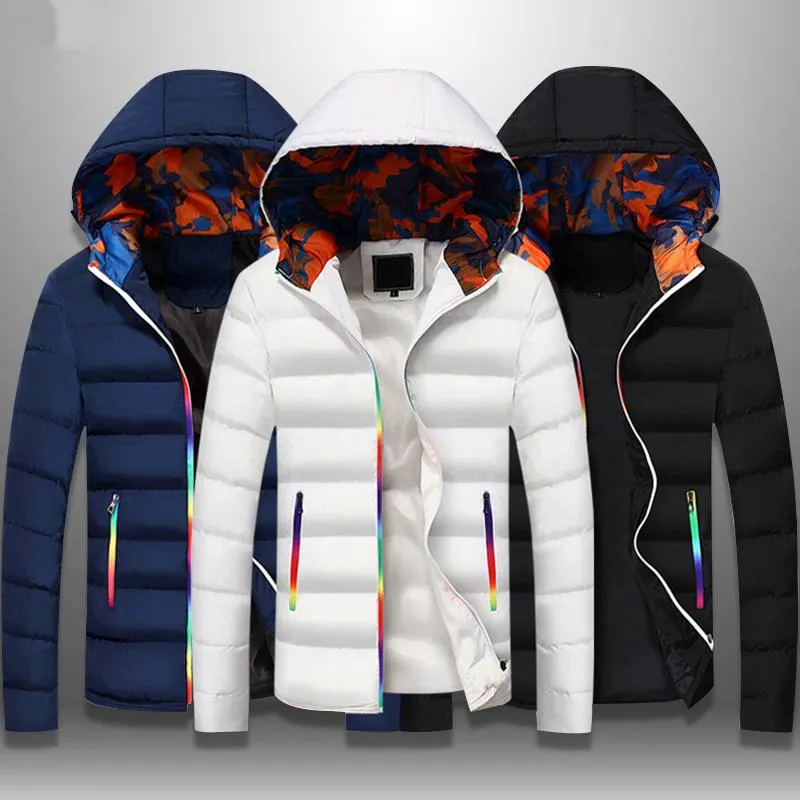 Men's Autumn Warm Windproof Hooded Jacket