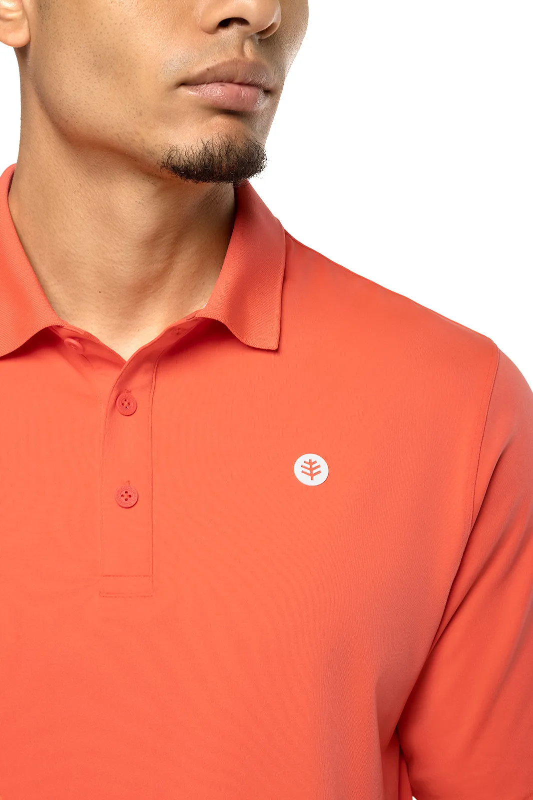 Men's Erodym Short Sleeve Golf Polo  |  Vivid Coral