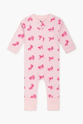 One-Piece Baby Pajamas_Pink Unicorns