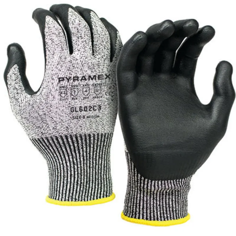 Pyramex GL602C3 Cut-Resistant A2 Micro-Foam Nitrile Gloves