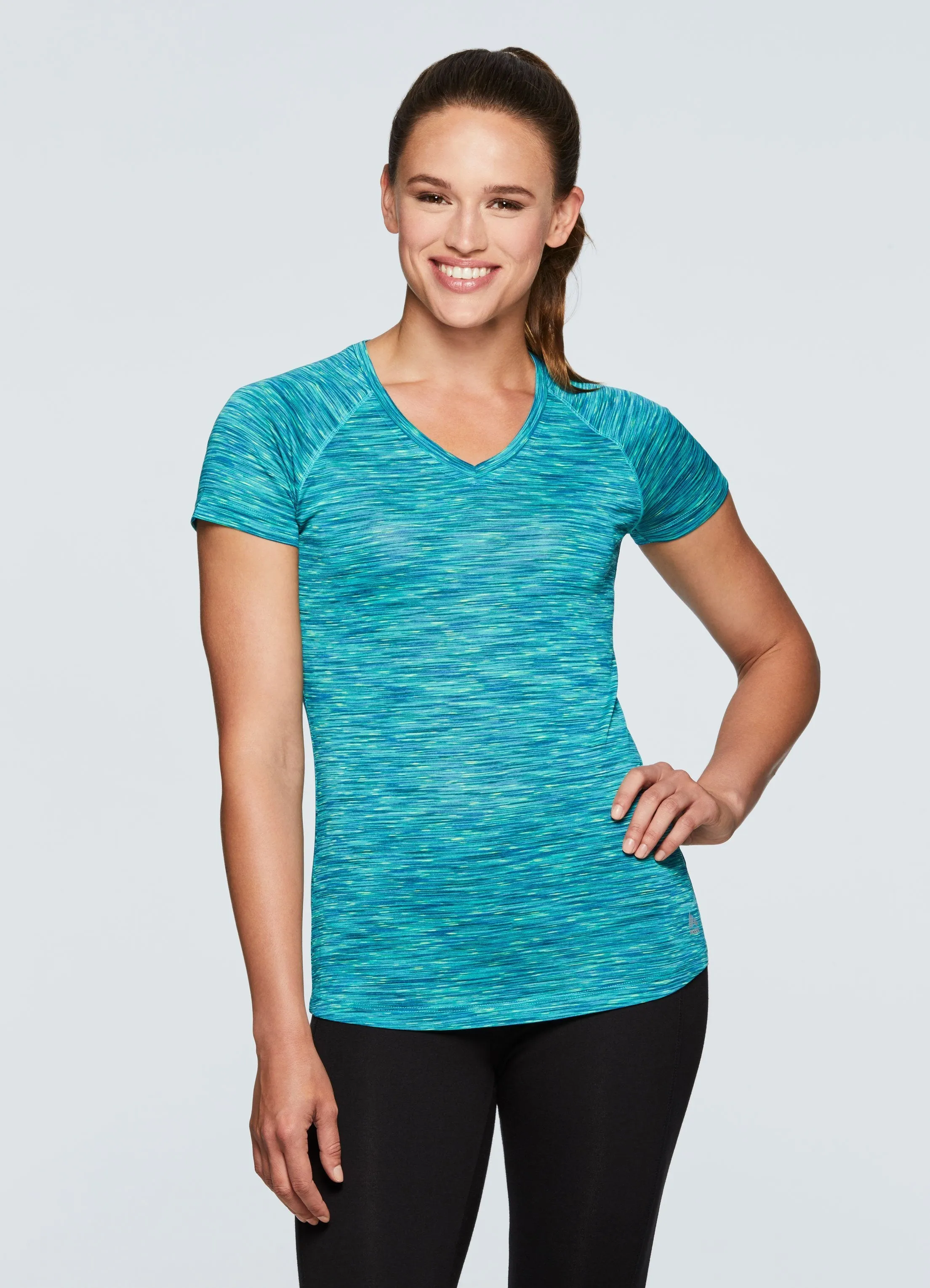 Stratus Speckled Space Dye Short Sleeve Running Shirt