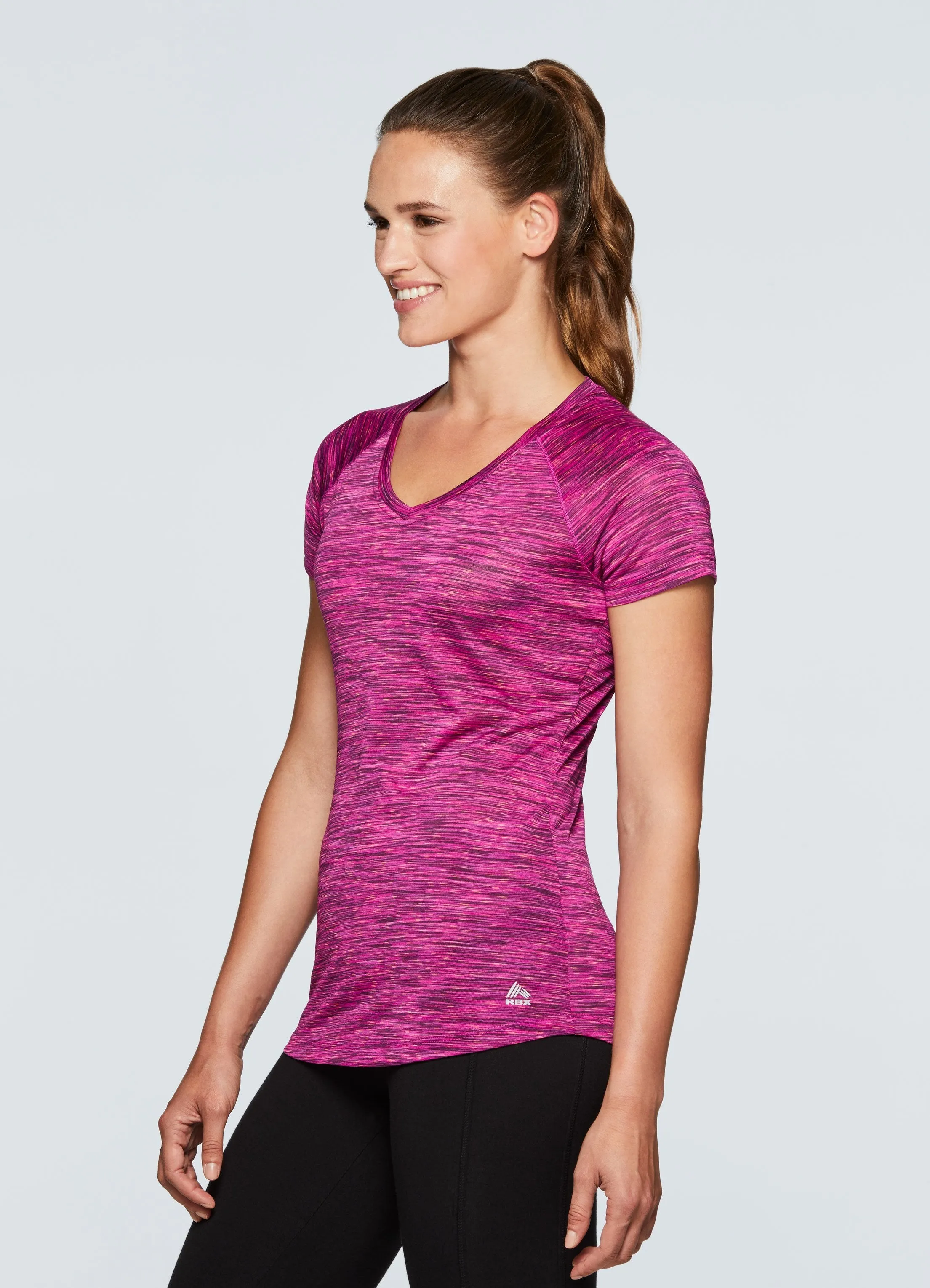 Stratus Speckled Space Dye Short Sleeve Running Shirt