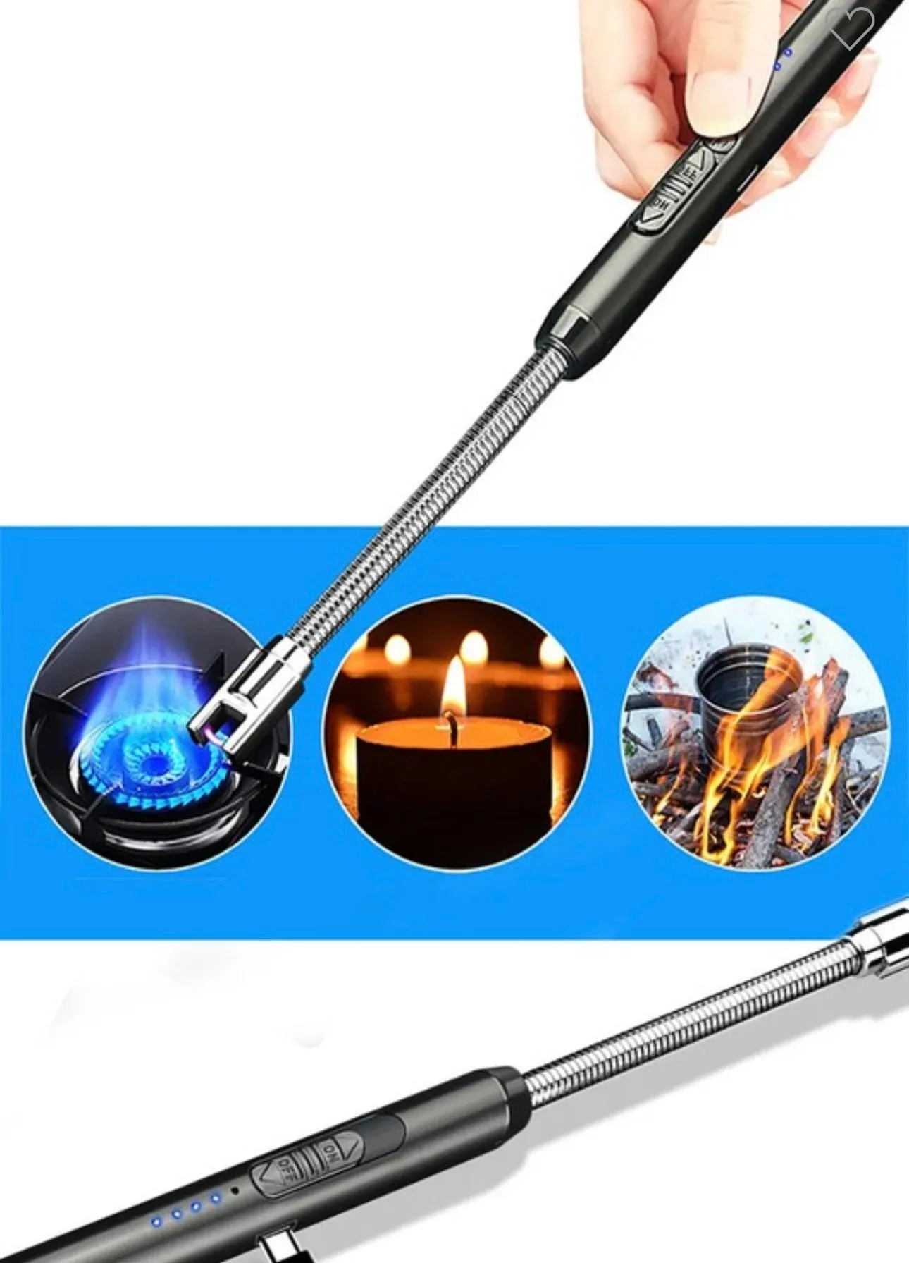 Windproof Rechargeable Arc Lighter