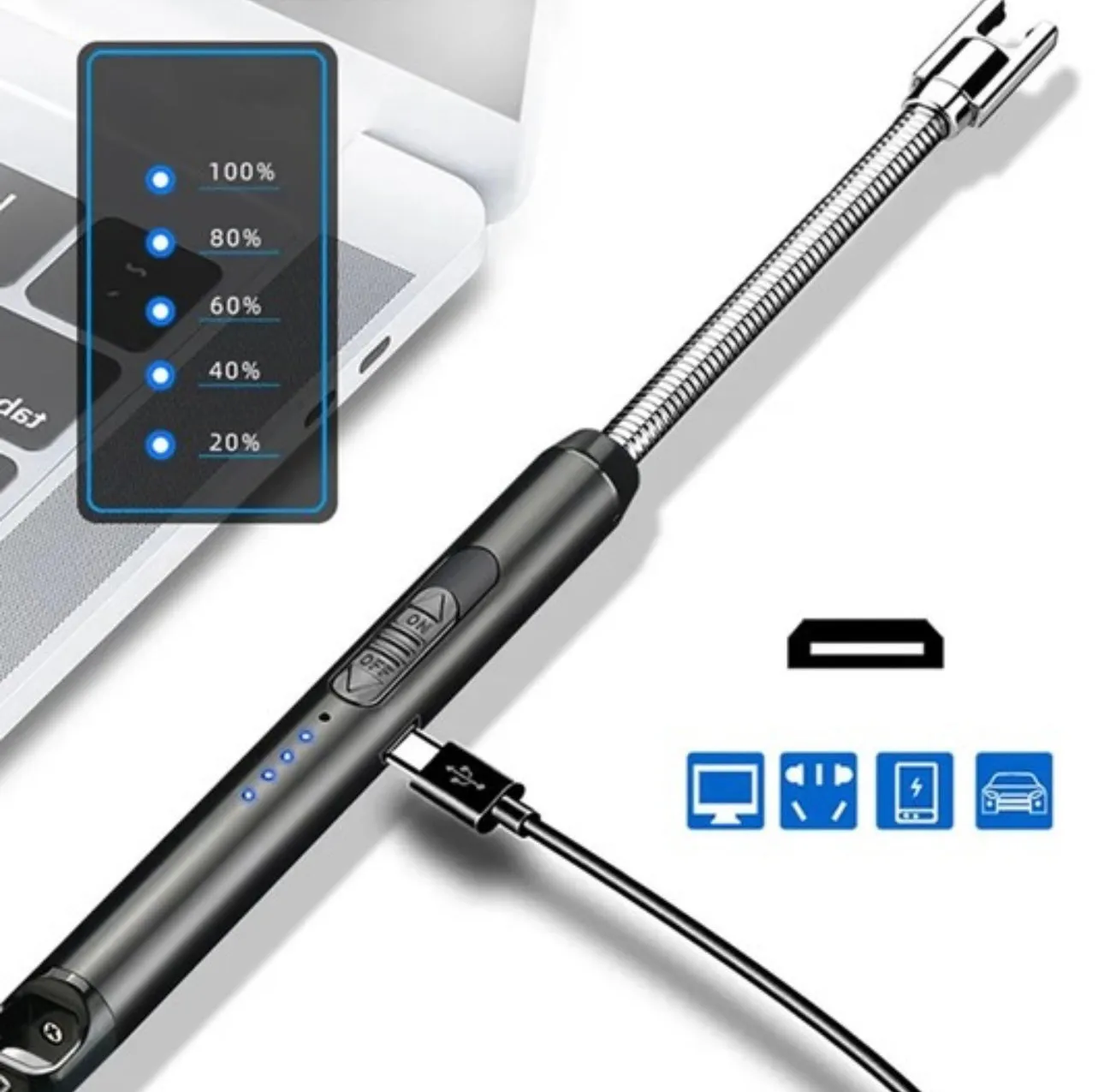 Windproof Rechargeable Arc Lighter