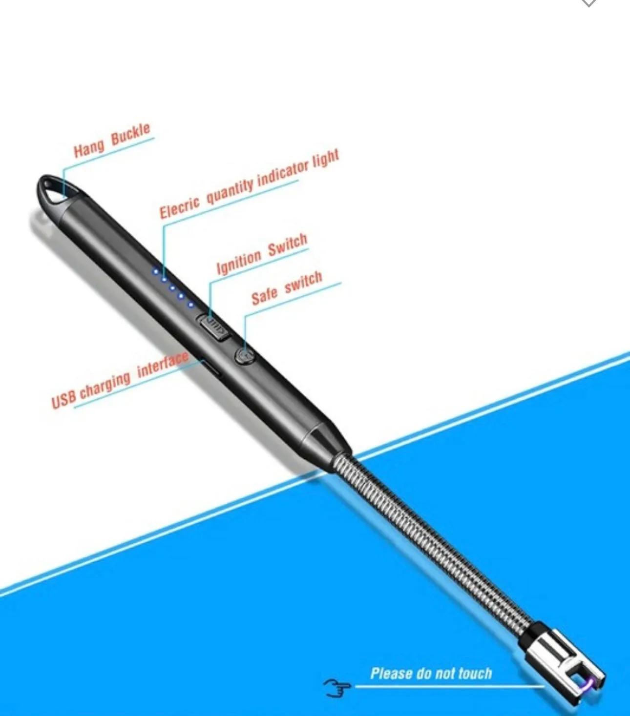 Windproof Rechargeable Arc Lighter