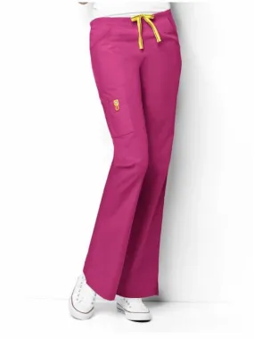 WonderWink Origins Women's Romeo Cargo Scrub Pant | Hot Pink